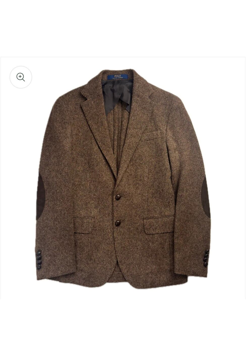 Vintage Polo Ralph Lauren Herringbone Wool Tweed Blazer 42R